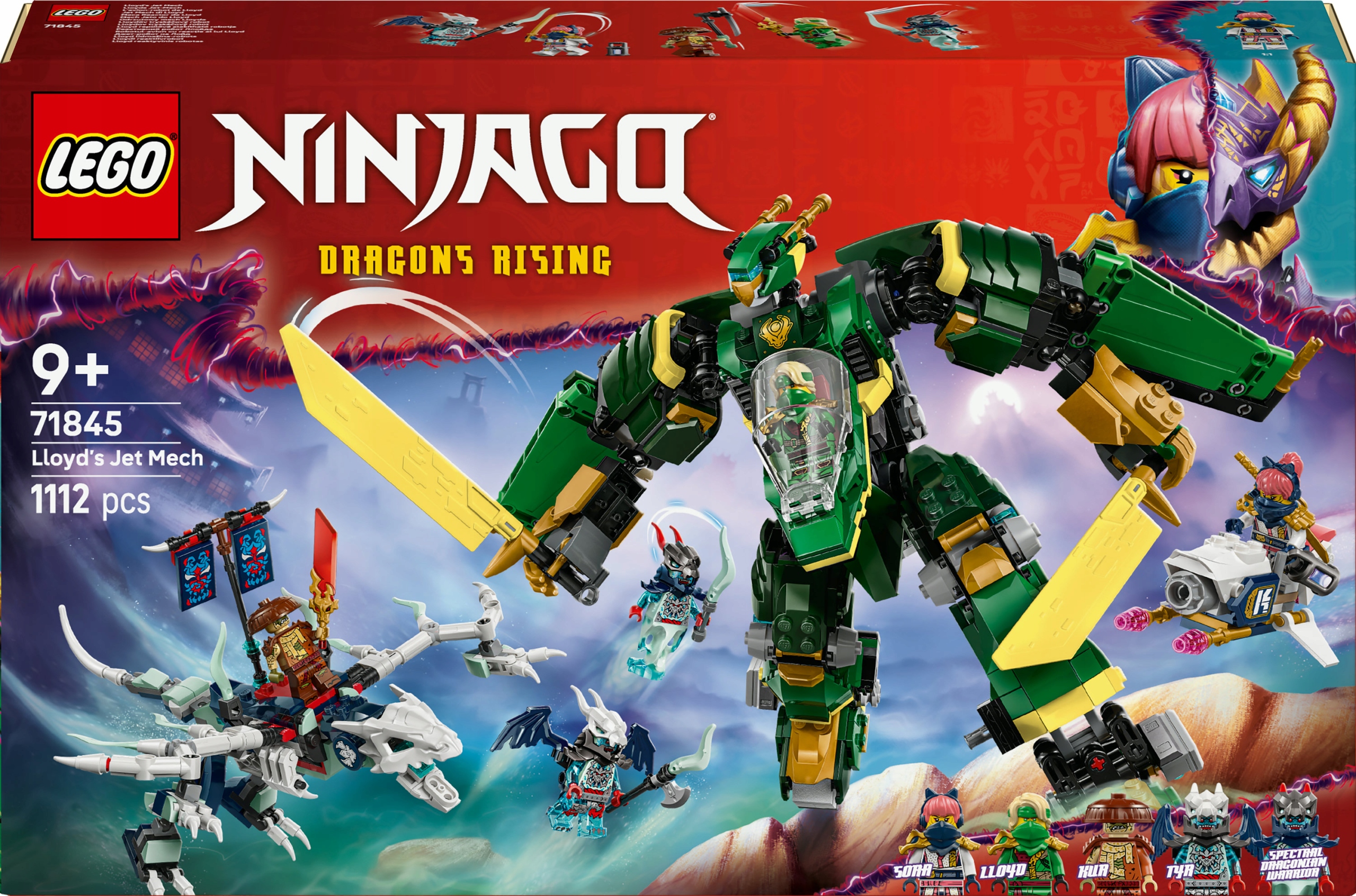 Lego Ninjago Odrzutowy mech Lloyda 71845