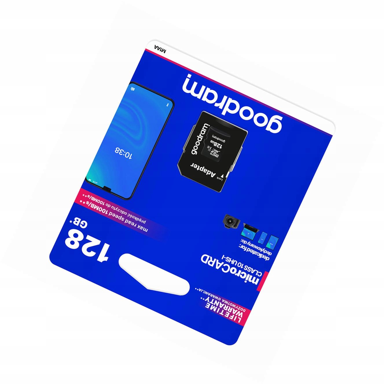 Karta pamięci 128GB microSD do telefonu szybka 10 Class z adapterem Sd