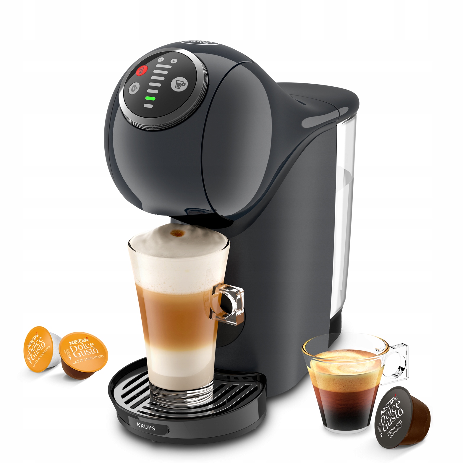 Ekspres Kapsułkowy Krups Genio S Plus KP340B do Kawy Dolce Gusto Grey