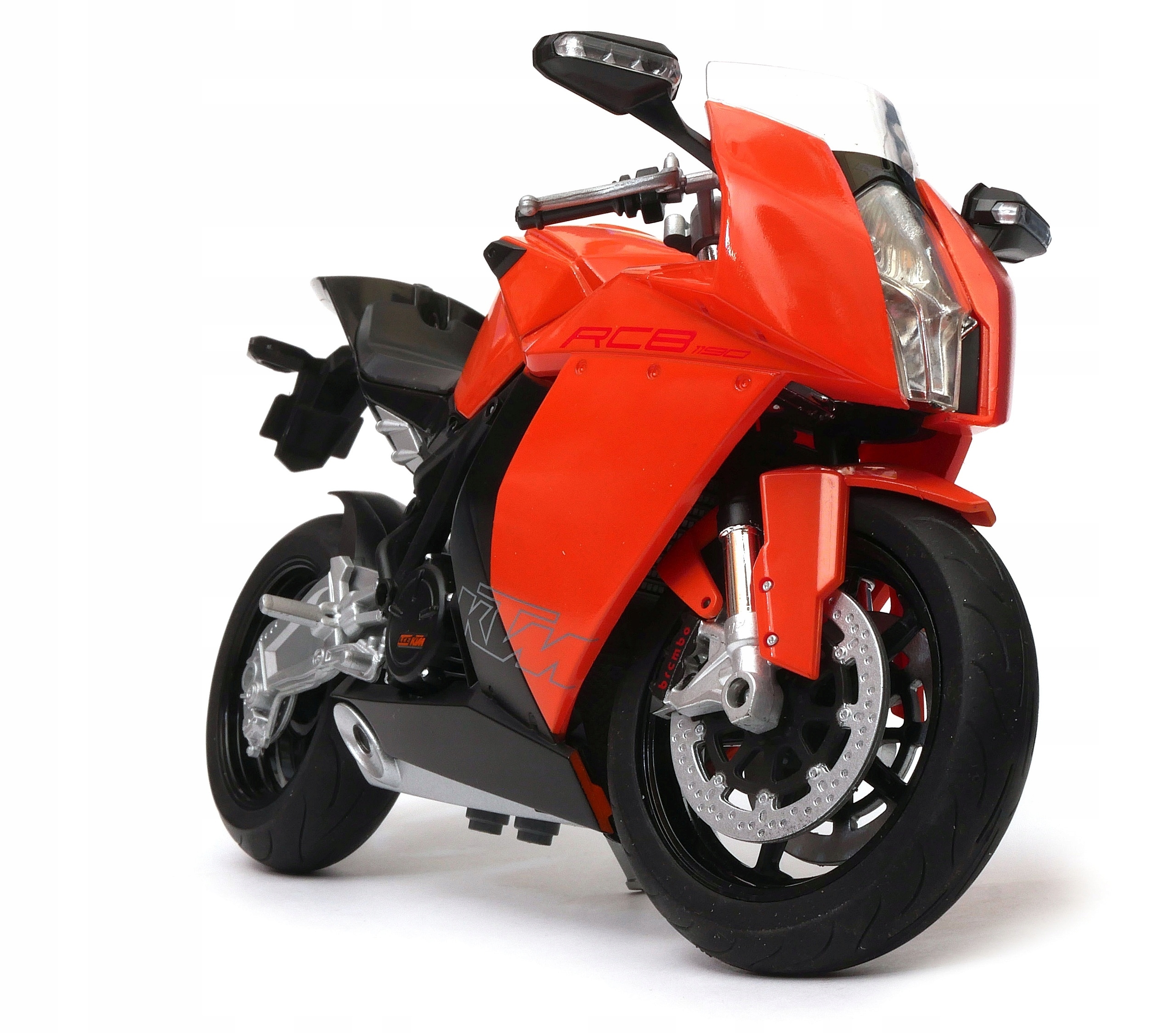 Ktm 1190 RC8 1:10 model motocyklu Welly silnice.