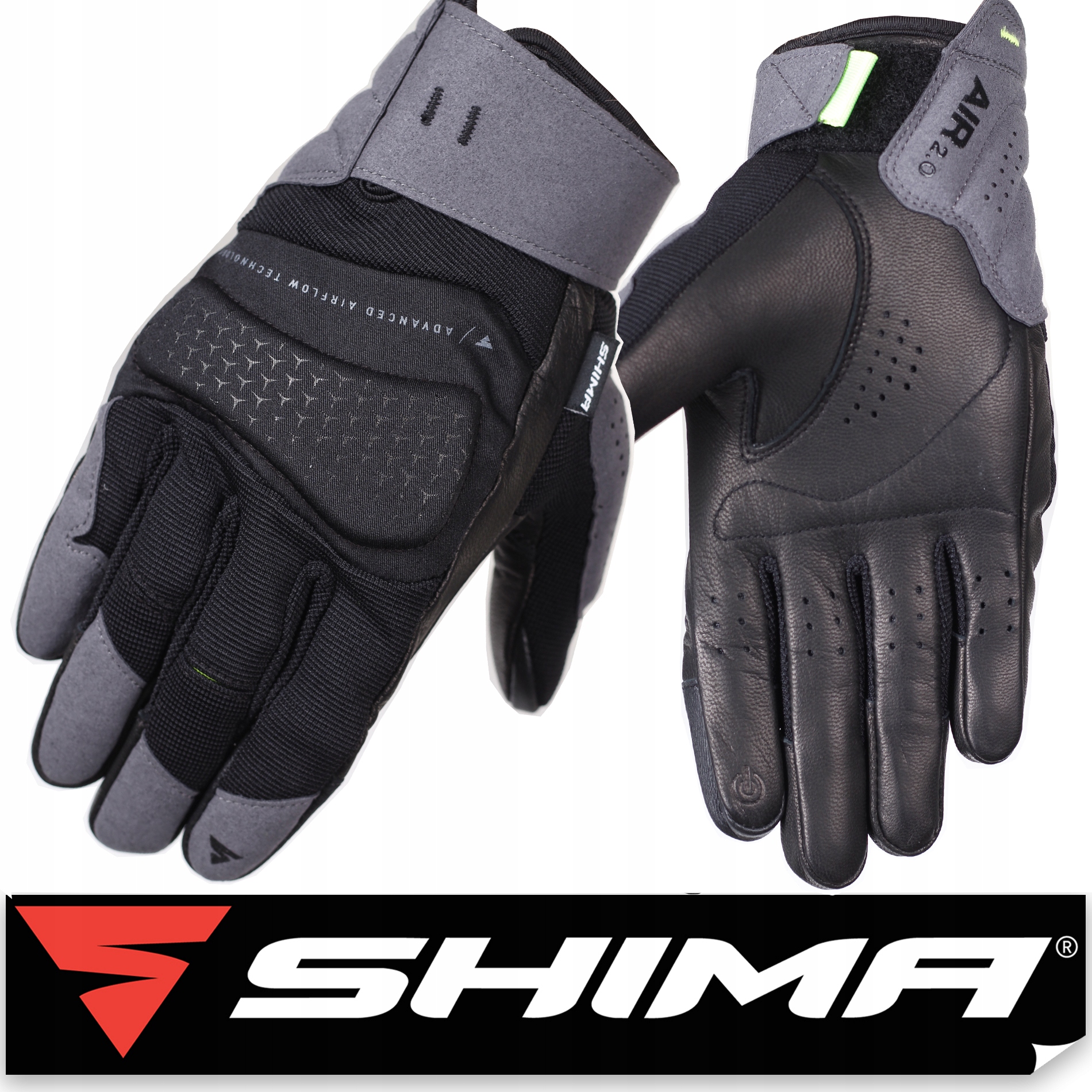 

Shima Air 2.0 Grey Rękawice Motocyklowe +gratisy