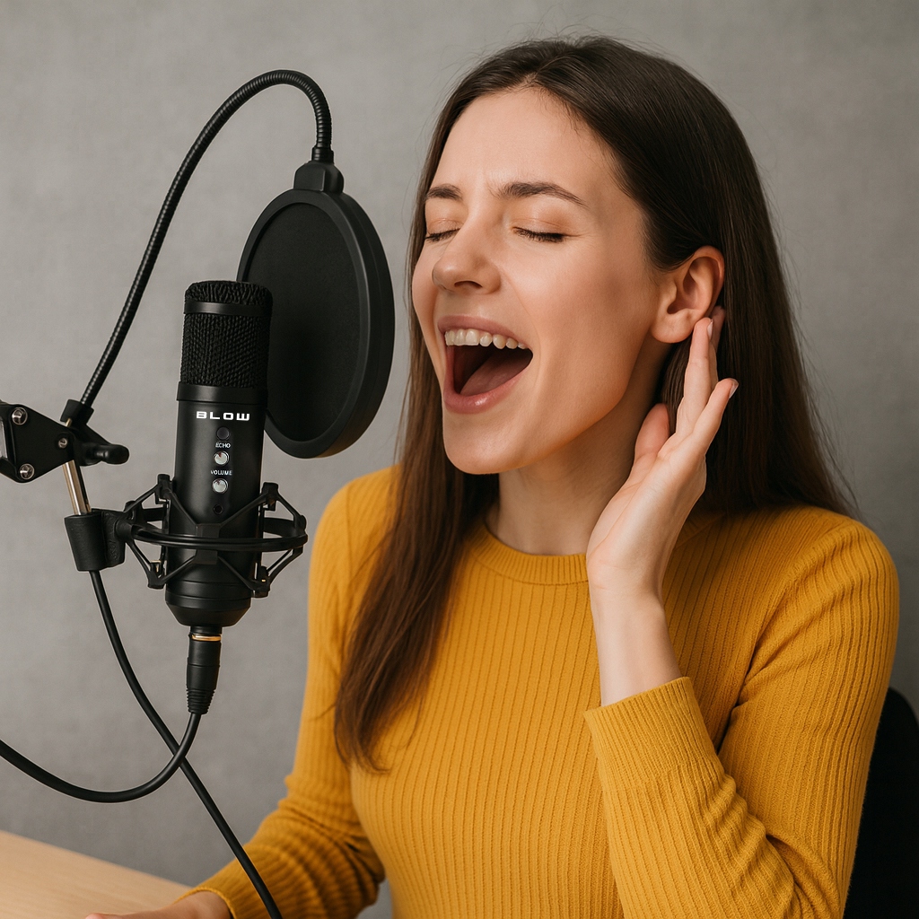 MIKROFON DO KOMPUTERA GAMINGOWY POJEMNOŚCIOWY STUDYJNY TRIPOD UCHWYT USB Model PURE WAVE