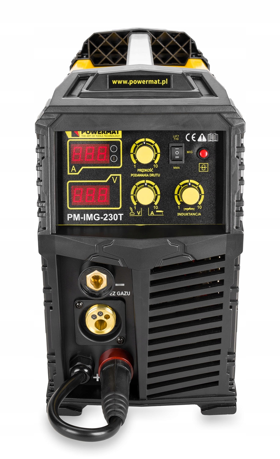 ПОЛУАВТОМАТИЧЕСКИЙ СВАРОЧНЫЙ АППАРАТ POWERMAT 230A LCD 2T IGBT Потребляемая мощность 6,1 кВА