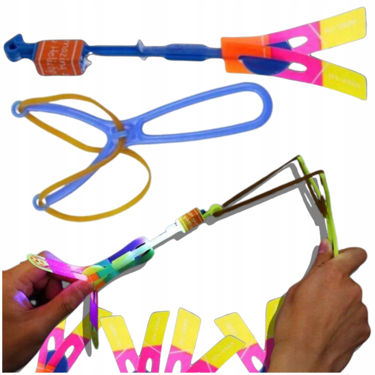 DUŻA PROCA HELIKOPTEREK LED ŚWIECĄCY WIATRACZEK LATAJĄCY DZIEŃ CHŁOPAKA