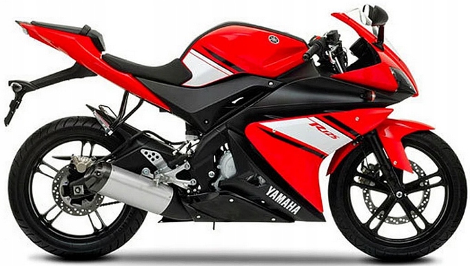 Samolepky Juula Na Motocykl Pro Yamaha Yzf 125 R 2009 Červené 1 VYR1