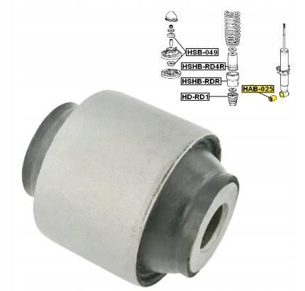 САЙЛЕНТБЛОК ЗАДНЬОГО АМОРТИЗАТОРА ACURA RL 1990 - 2001