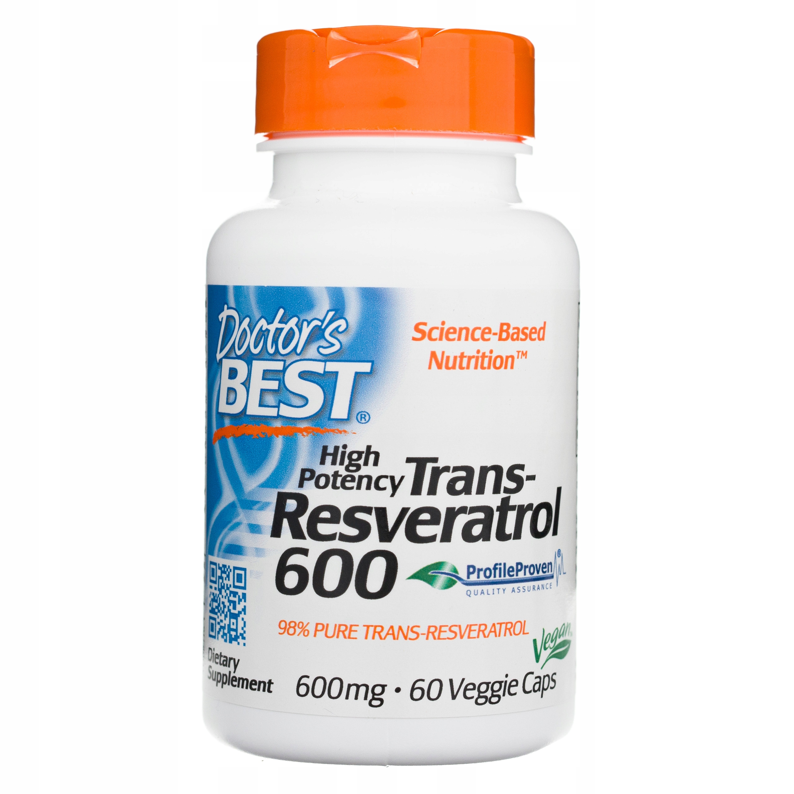 Doctor's Best Trans-Resveratrol 600 mg 60 kapsułek
