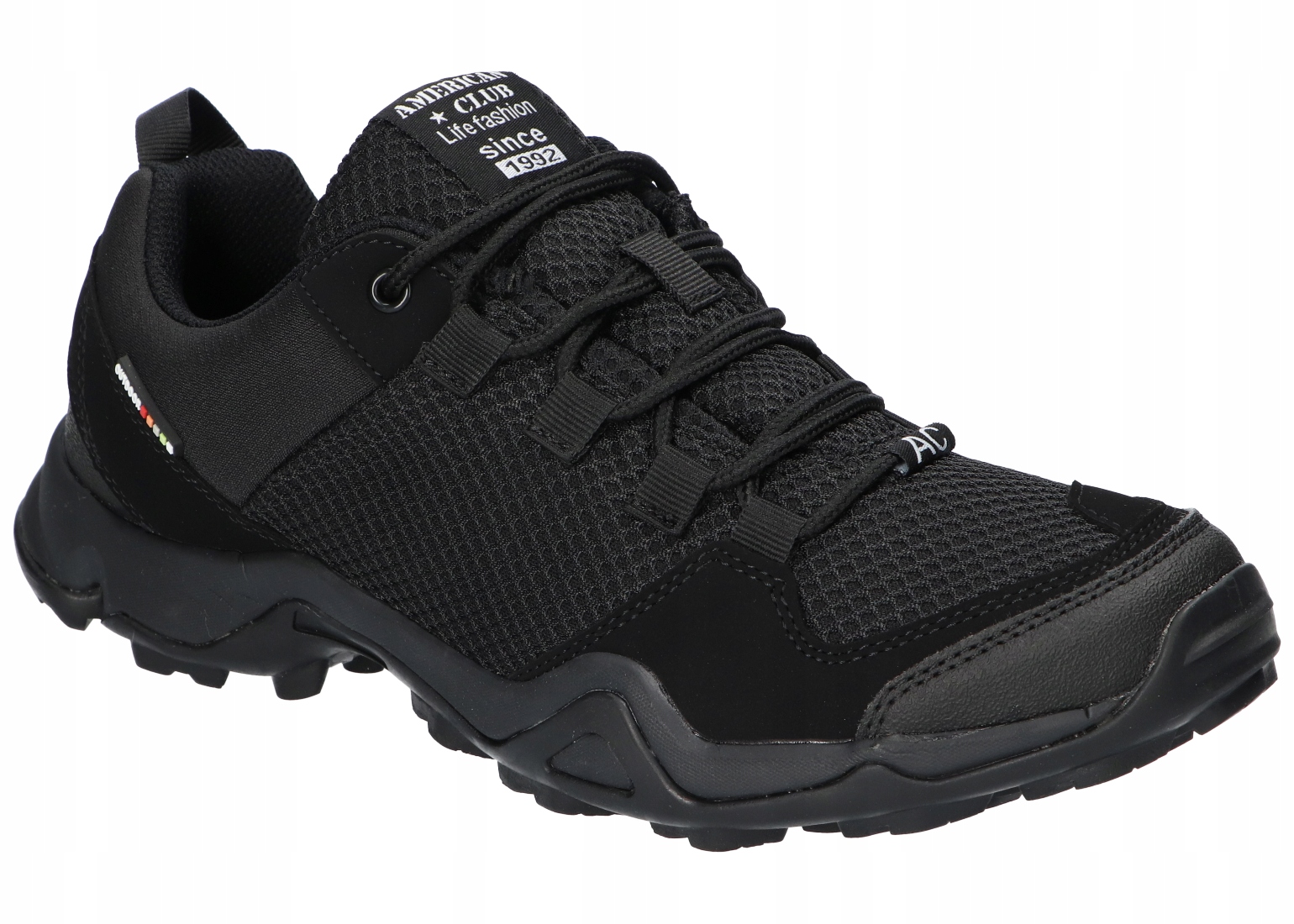 American Club WT283 Oryginalne Buty Sportowe Trekkingowe Męskie Czarne 45