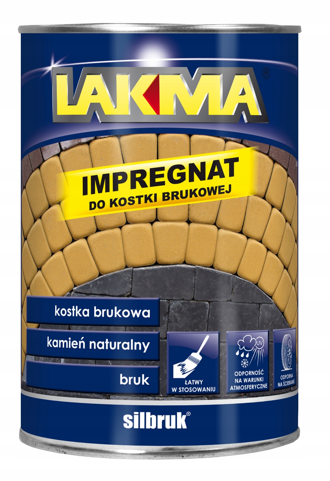 Lakma Silbruk Impregnat do Kostki Brukowej Betonu Odporny Bezbarwny 4L