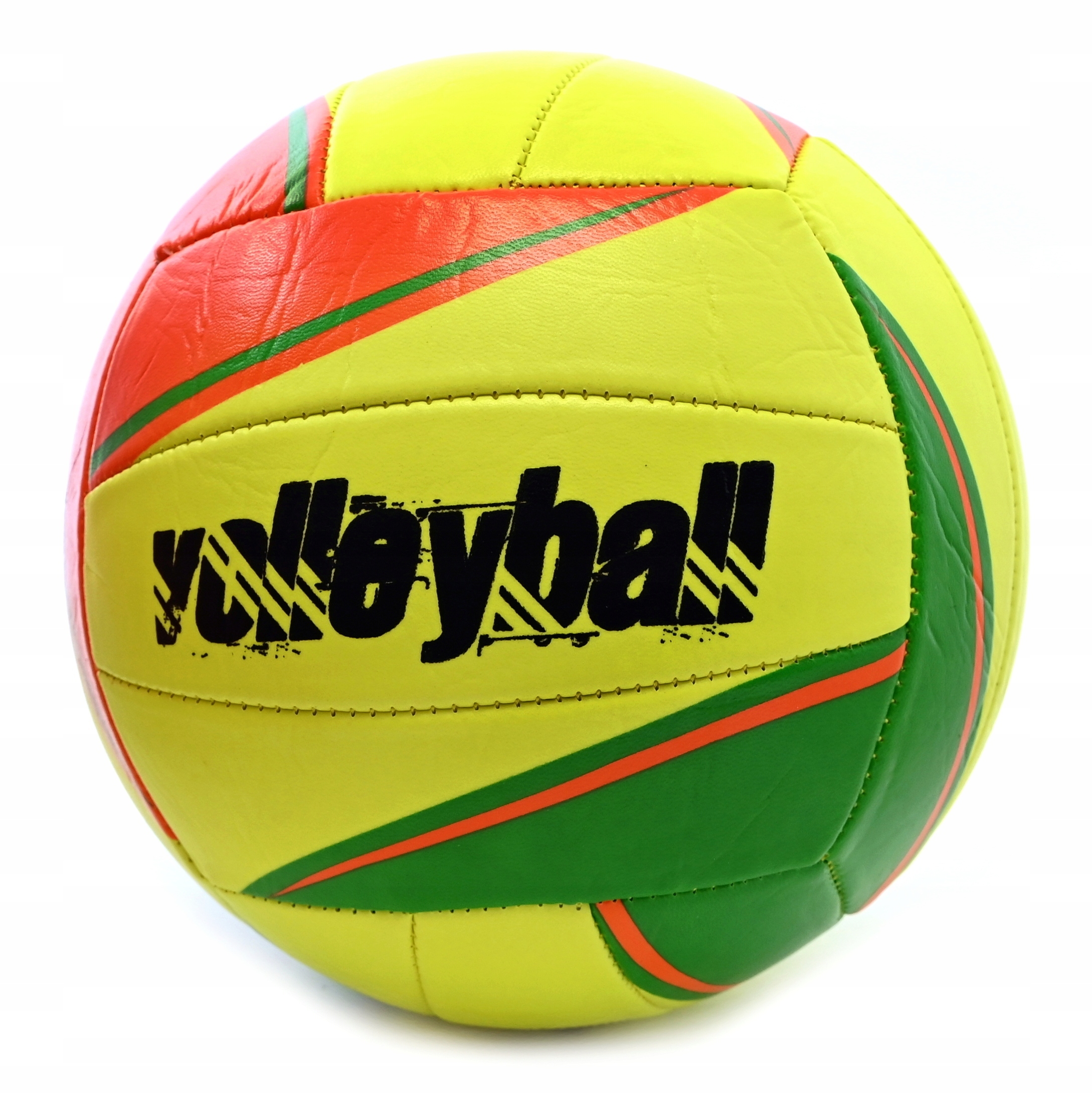 ŻÓŁTA PIŁKA DO SIATKÓWKI PLAŻOWA SZYTA DLA DZIECI DO SZKOŁY + POMPKA Marka Midex