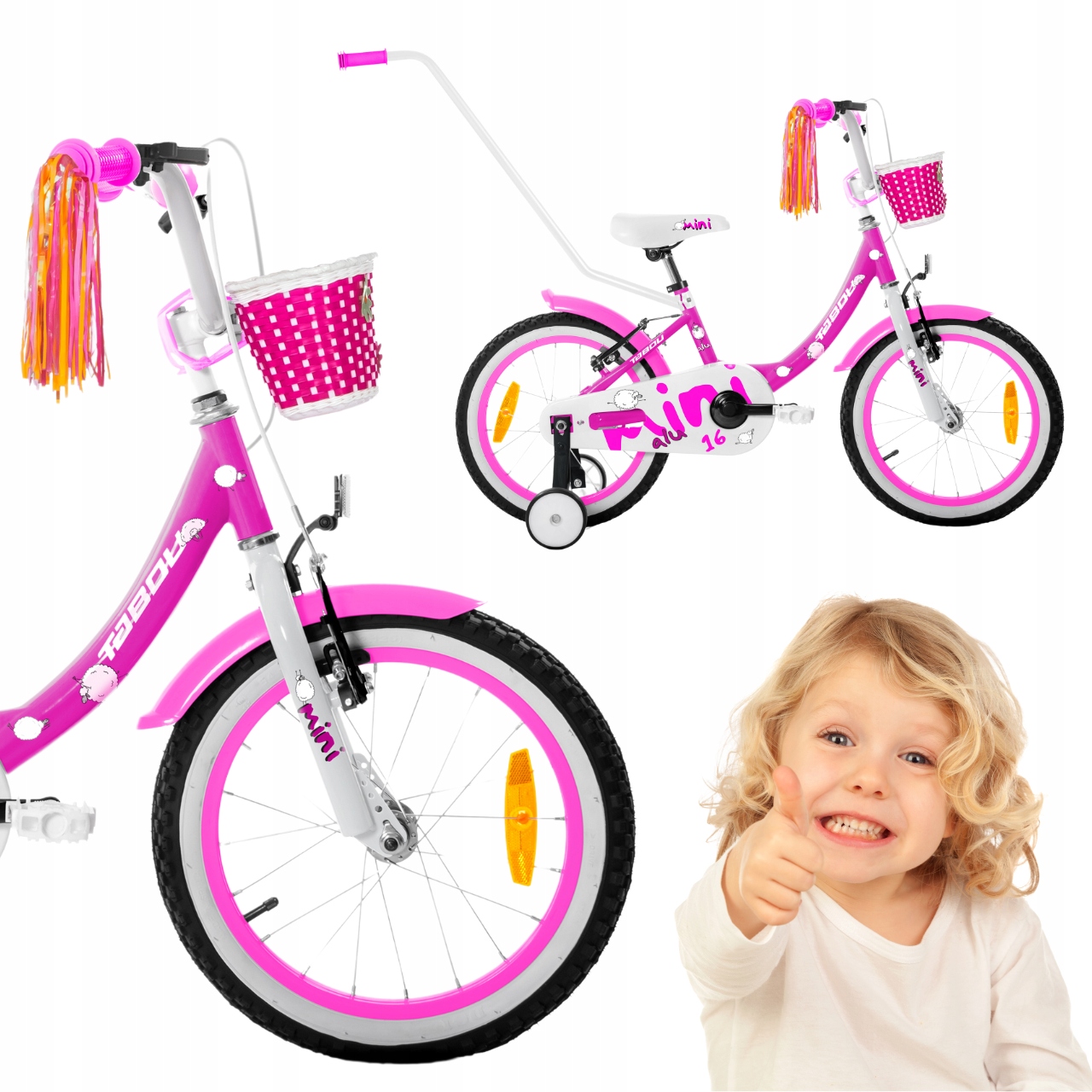 Dětské Kolo Odrážedlo 18 Palců Tabou Mini Hliníkové Pro Holčičku Lehké