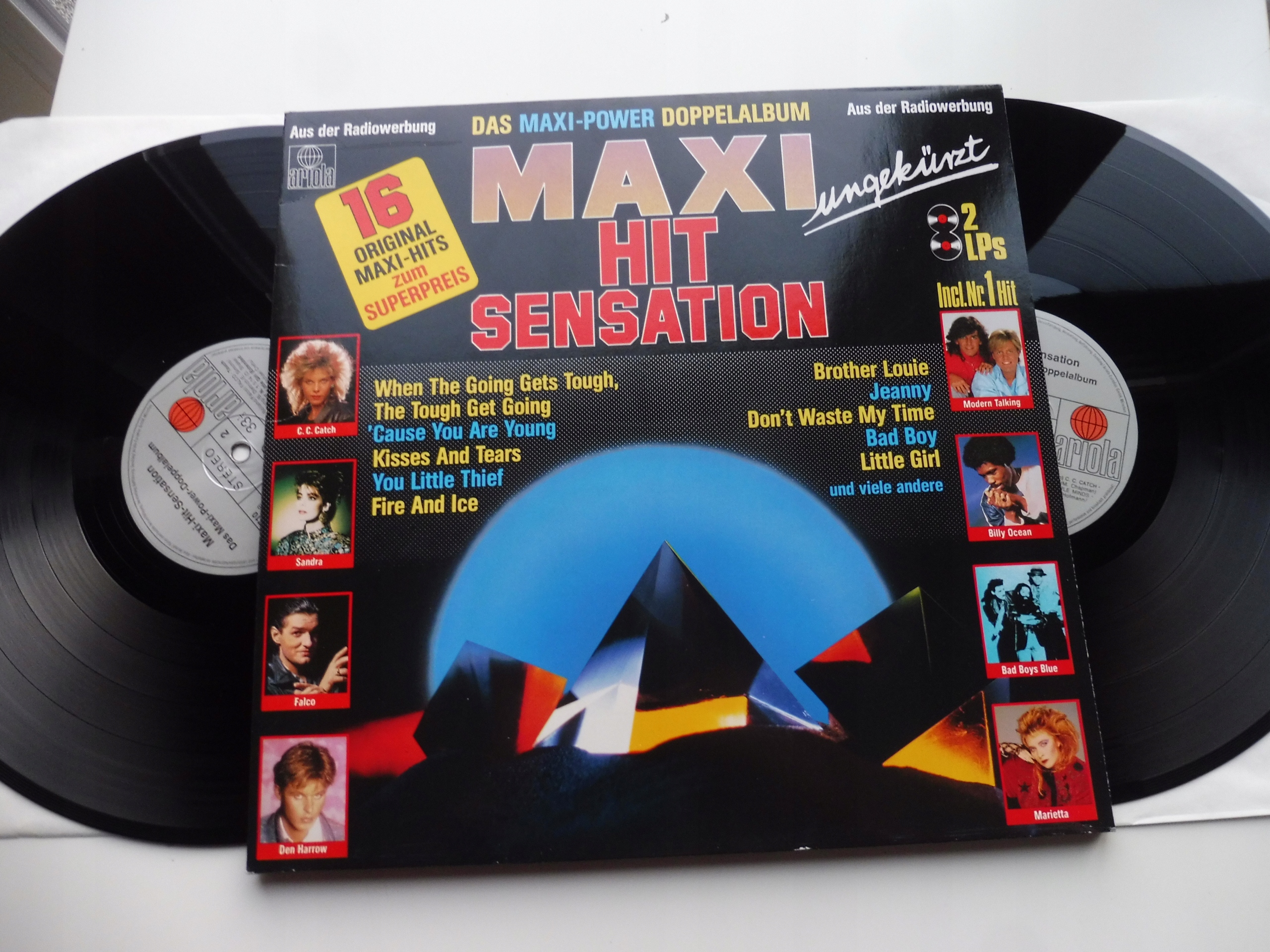 Maxi Hit Sensation 2LP SANDRA / MODERN TALKING / SILENT CIRCLE NEAR ...