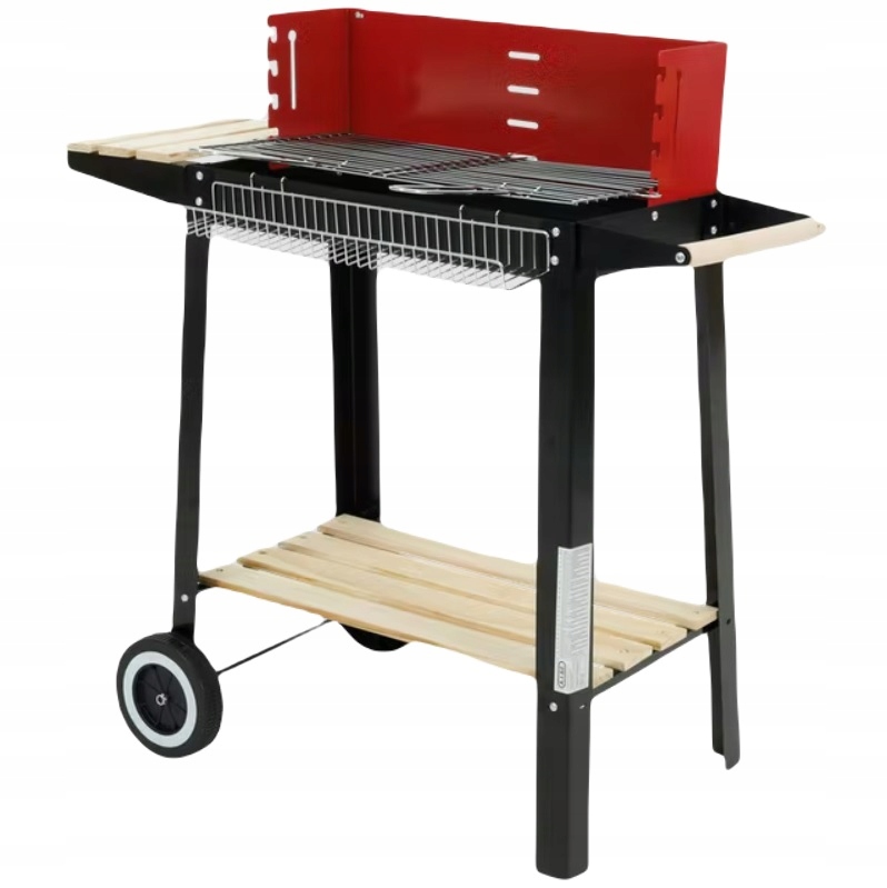 

Grill Ogrodowy Węglowy Na Kółkach Prostokątny