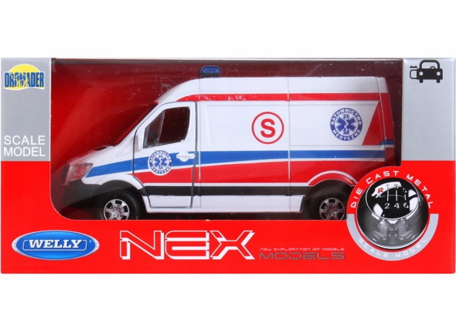 MERCEDES BENZ SPRINTER WELLY 1:34 AMBULANS EAN (GTIN) 5905261383556