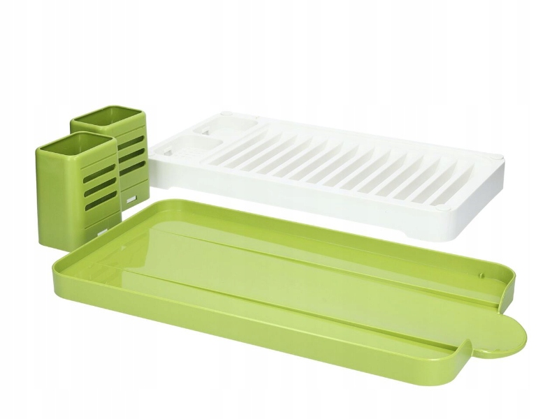 SUSZARKA DO NACZYŃ Z TACĄ I OCIEKACZEM ZIELONA EAN (GTIN) 5903856192996