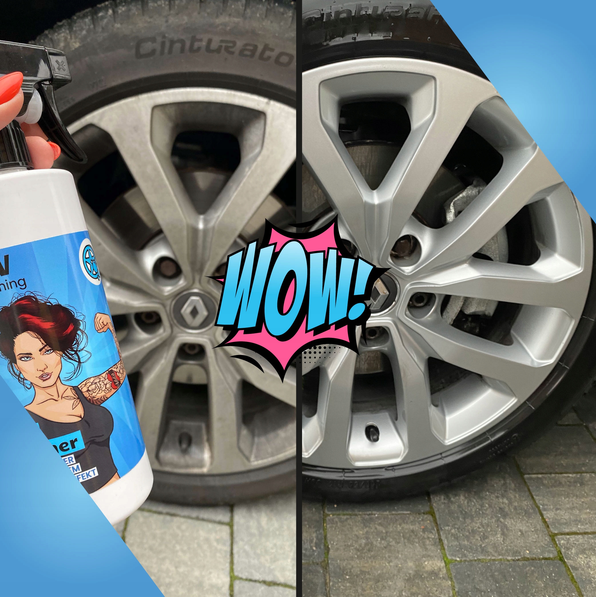 CZYSZCZENIE mycie FELG bez szorowania EFEKT KRWAWIENIA płyn LAAV 250 ml Producent LAAV