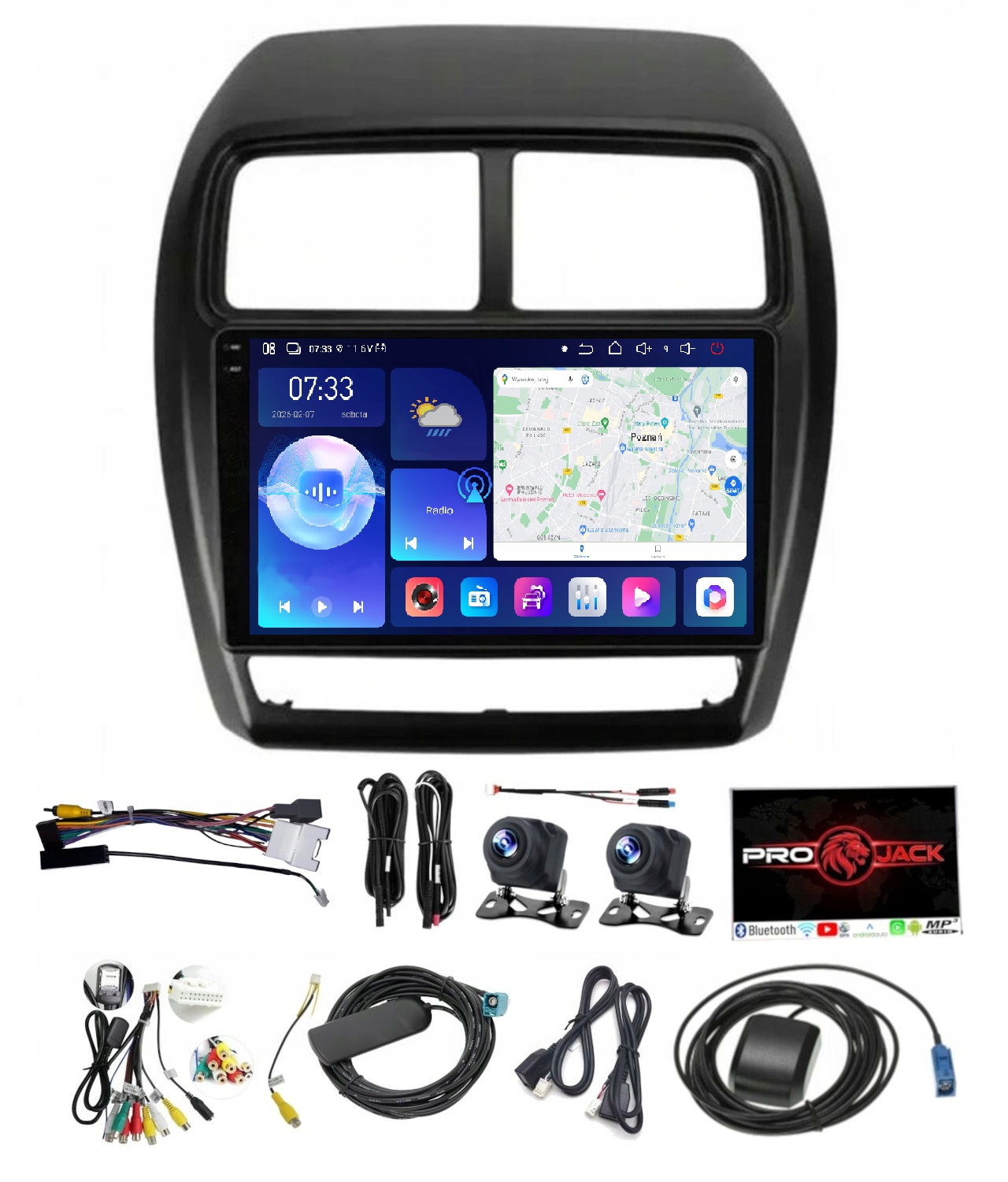 Rádio Gps Mitsubishi Asx 2016-2022 Carplay Android Auto 6GB 128GB Sim