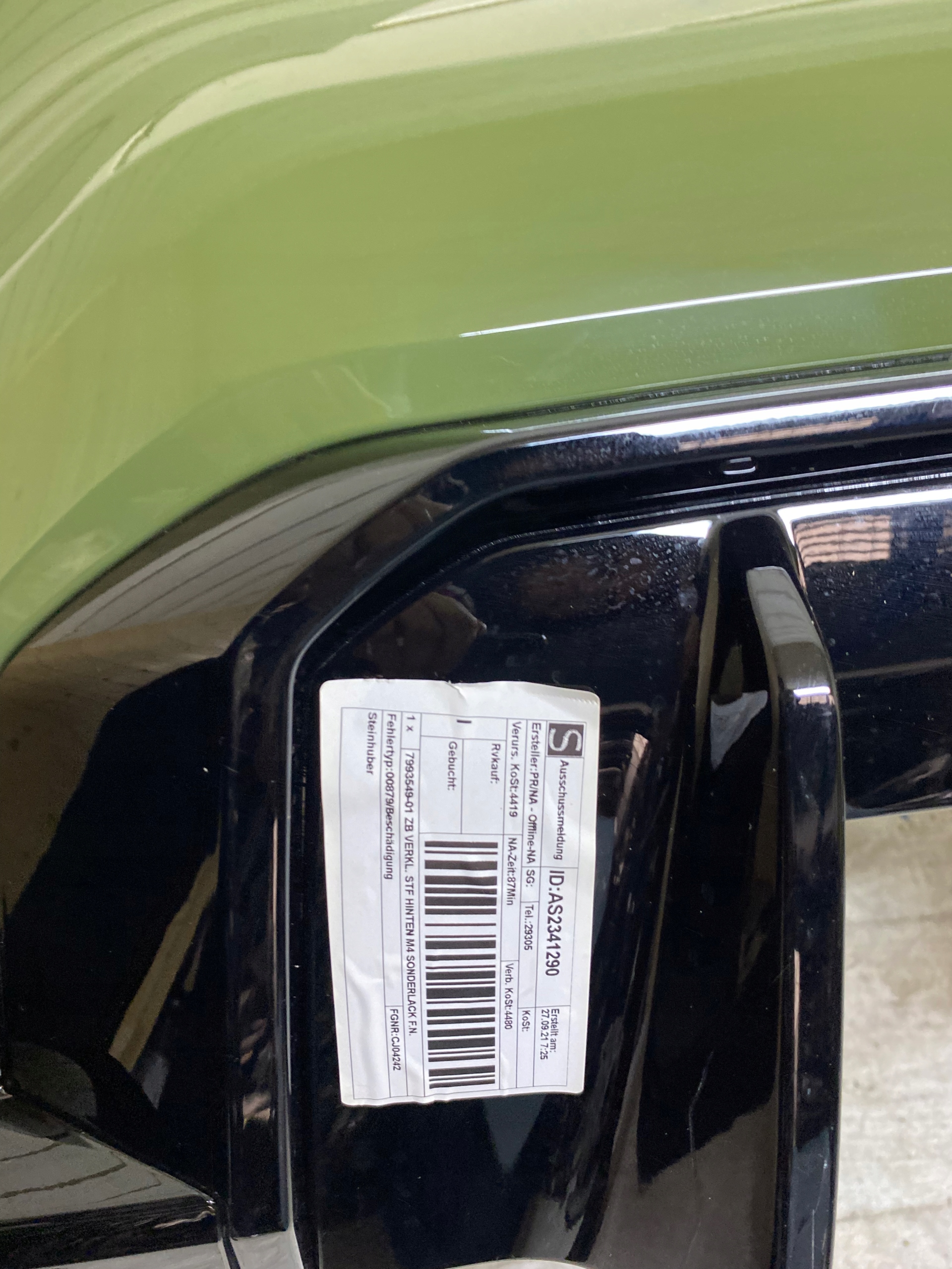 BMW M4 G82 G83 bumper rear complete