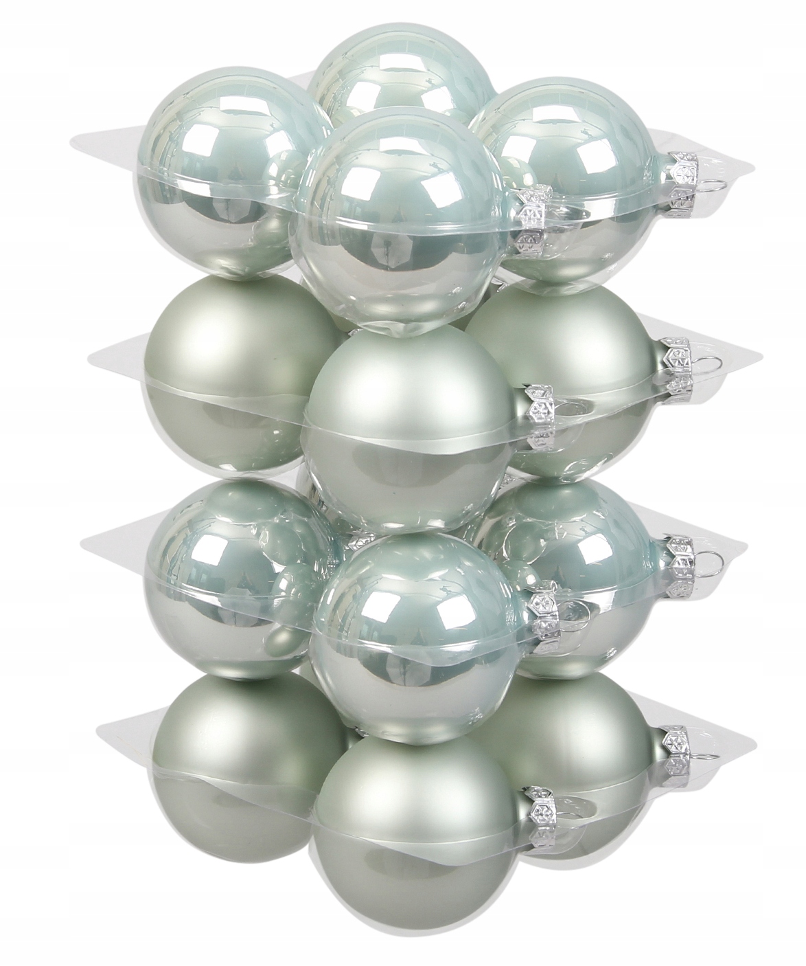 

Szklane Bombki Bombka Ze Szkła 6cm 16szt Mięta