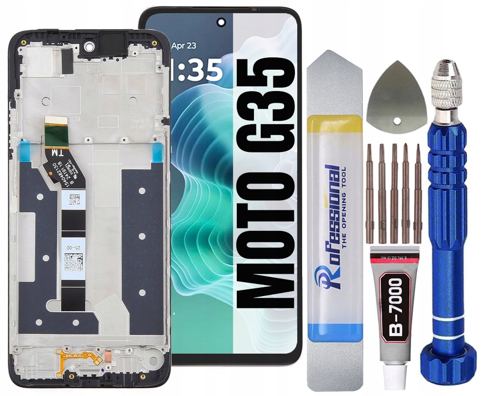 Displej Pro Motorola Moto G35 XT2433 LCD Displej Rámeček