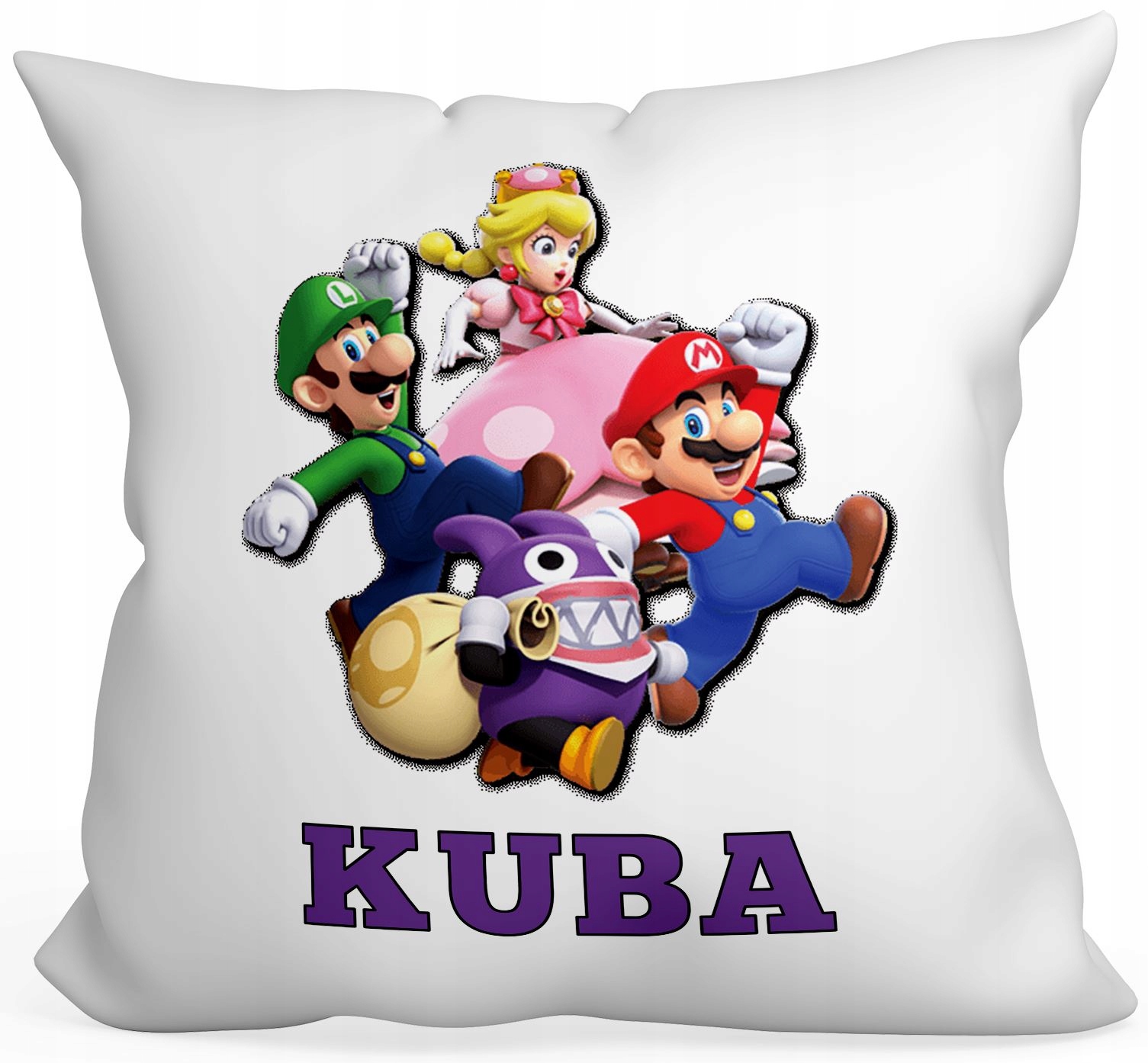 

Mario Bros Poduszka Dla Dziecka 40x40+DOWOLNE Imię