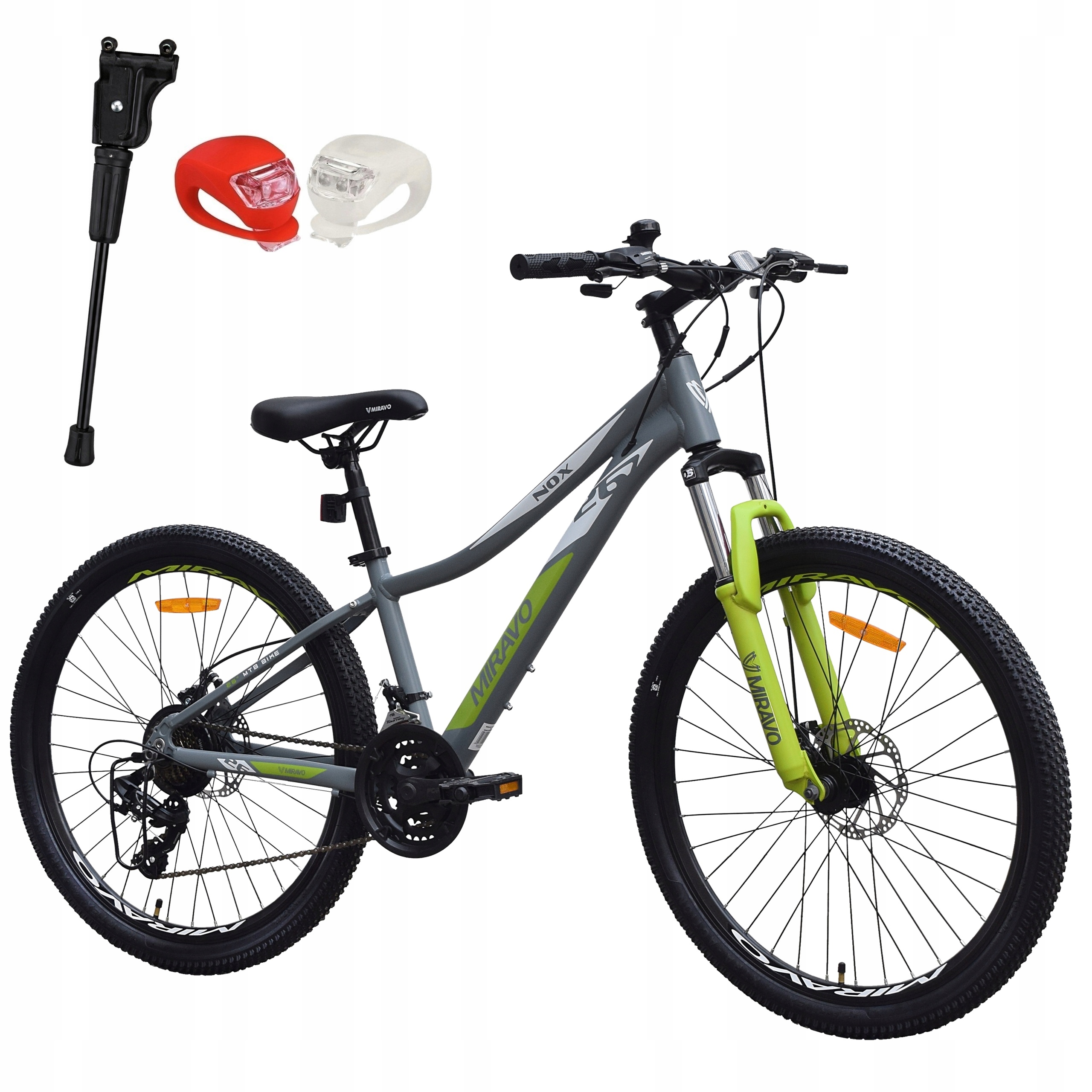 Kolo 26 Miravo Mtb Horský Hliník Tlumič Osvětlení Patka Bonus