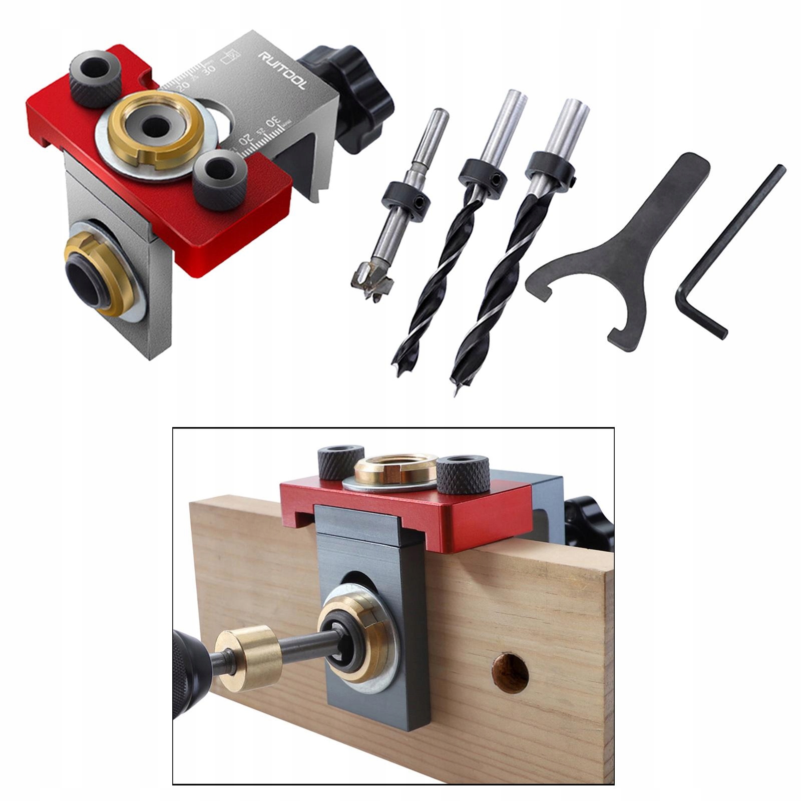 1 Pocket Wood Dowel Drilling Punch Producent części Inny