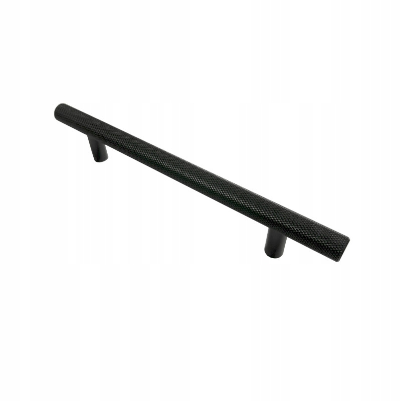 

Uchwyt reling radełkowany Czarny 128mm Loft