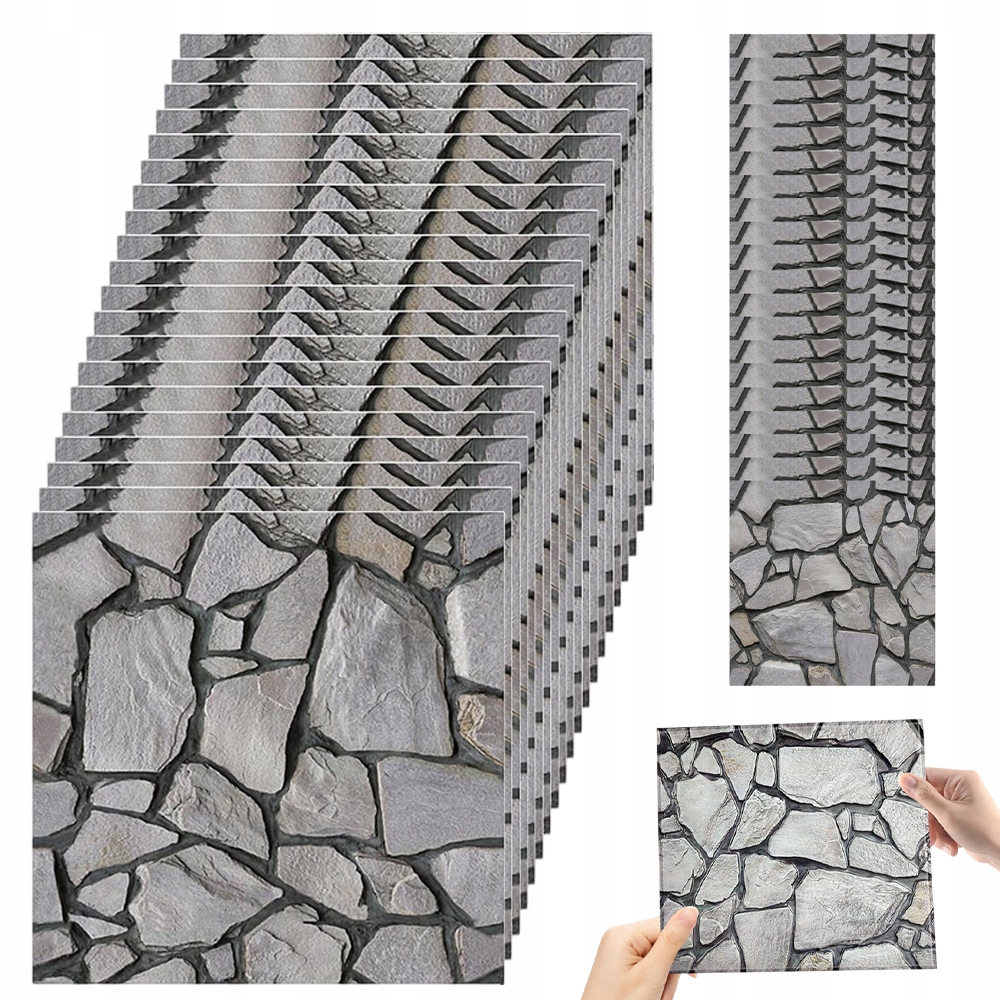 3D Samolepící Nástěnné Panely Cihlová Tapeta 30x30cm 20 Ks