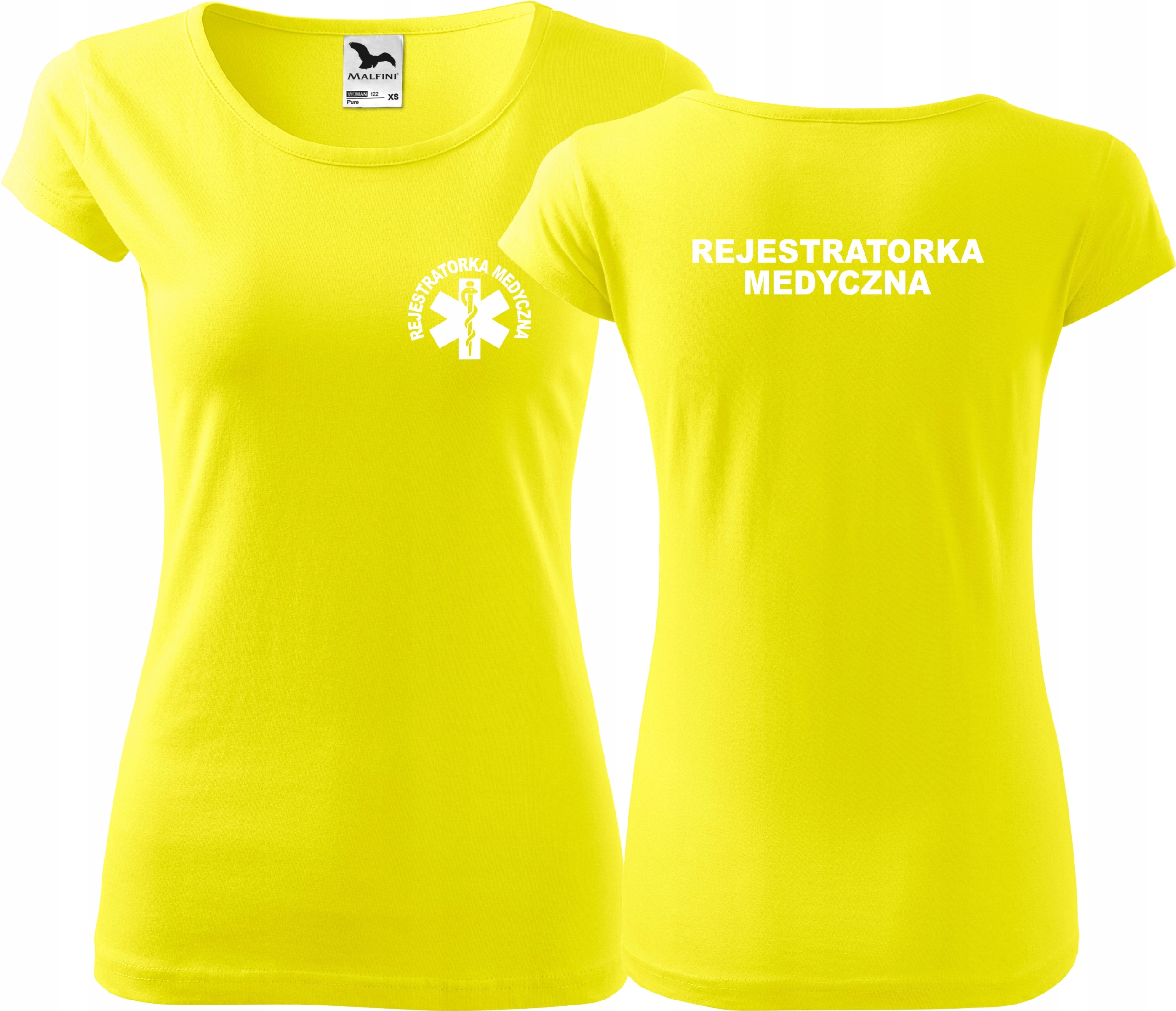 

Koszulka Pure Rejestratorka Medyczna Cytryna