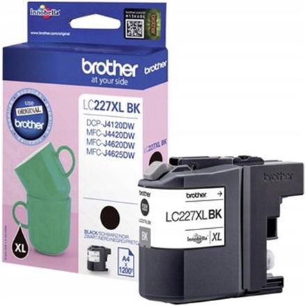 Brother 227XLBK Černá barva Inkoustová náplň 1200 stran