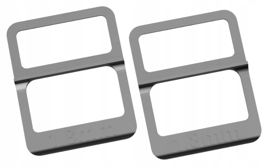 

2x Odsunięcie na grubość tarczy do prowadnic 1,8mm