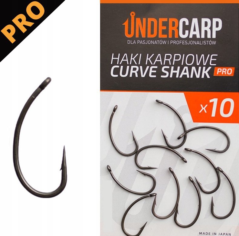 UNDERCARP Haki Karpiowe Curve Shank 2 PRO
