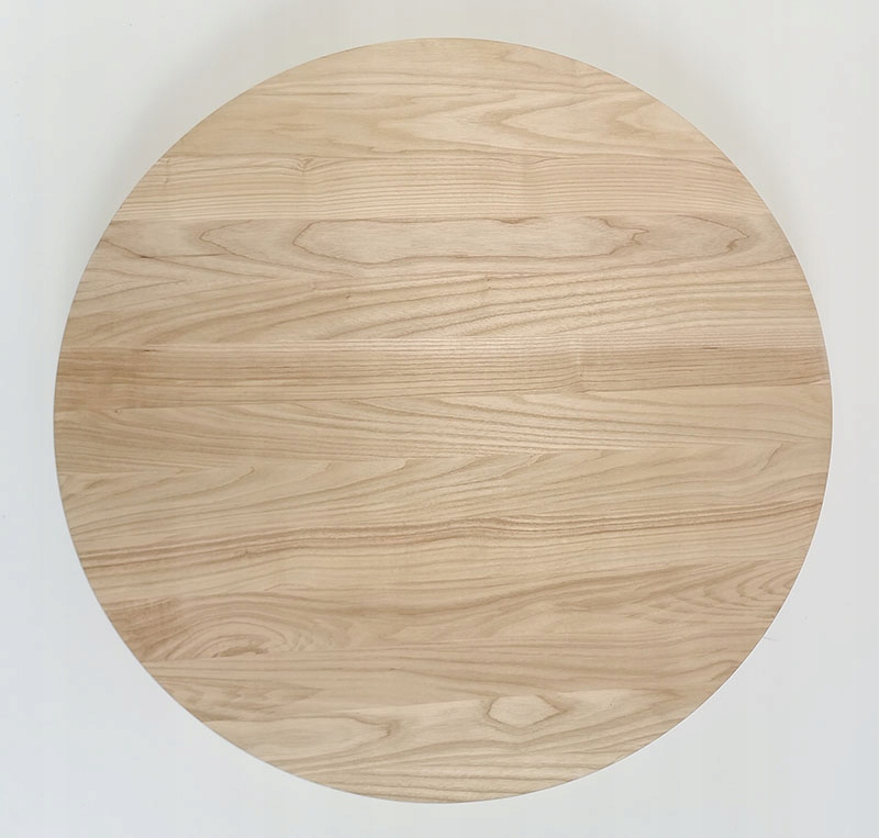 Jasanová deska Ab kulatý o průměru 90 cm a tloušťce 2 cm pro stůl lavice Jasan 90 cm