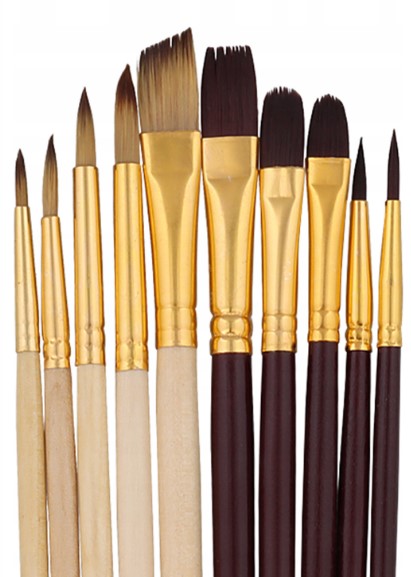 

Pędzle malarskie artystyczne precyzyjne 10szt