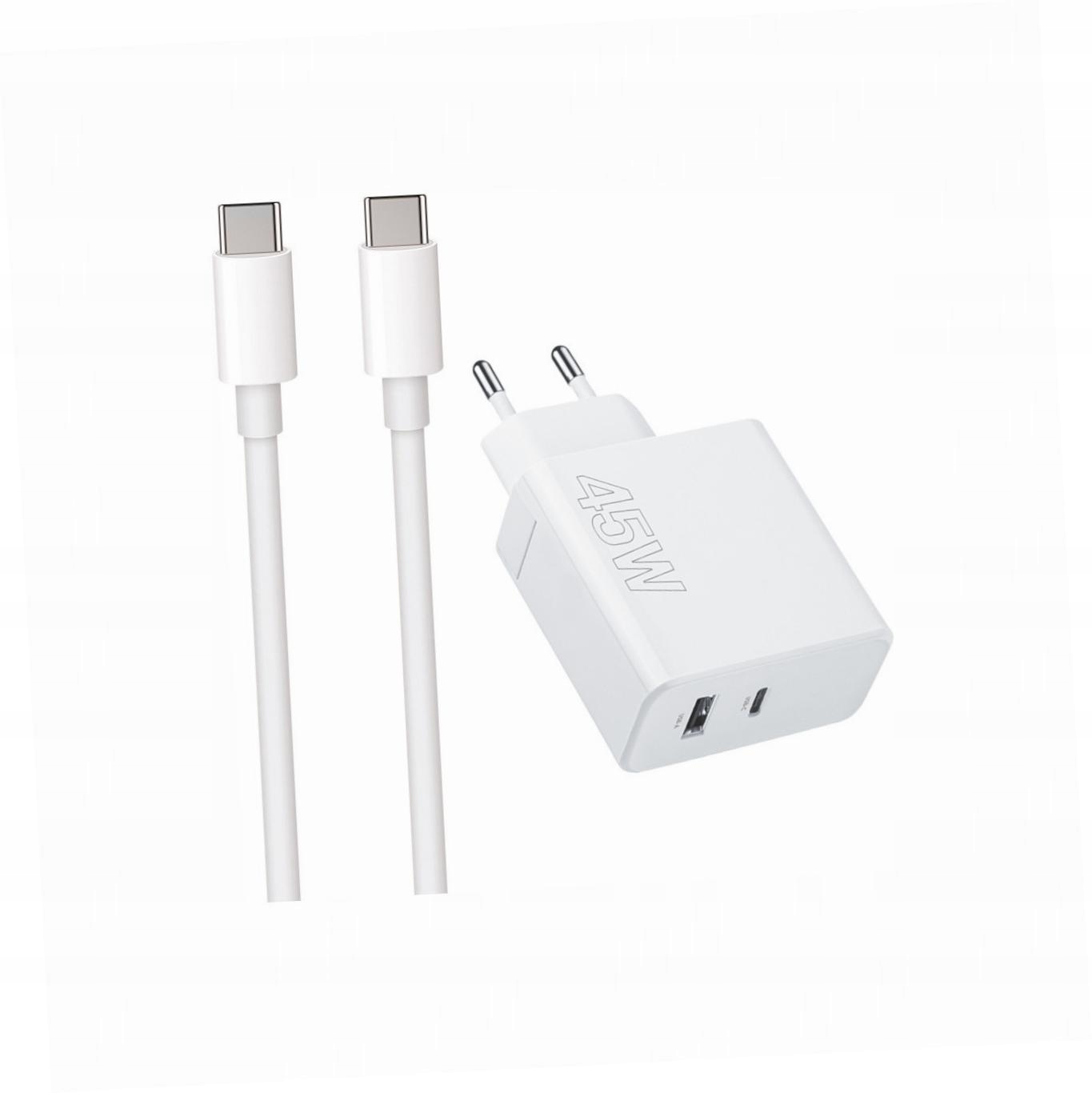 Szybka ładowarka 45W z długim kablem 2m 2 wejścia do Huawei Mate 20 Lite