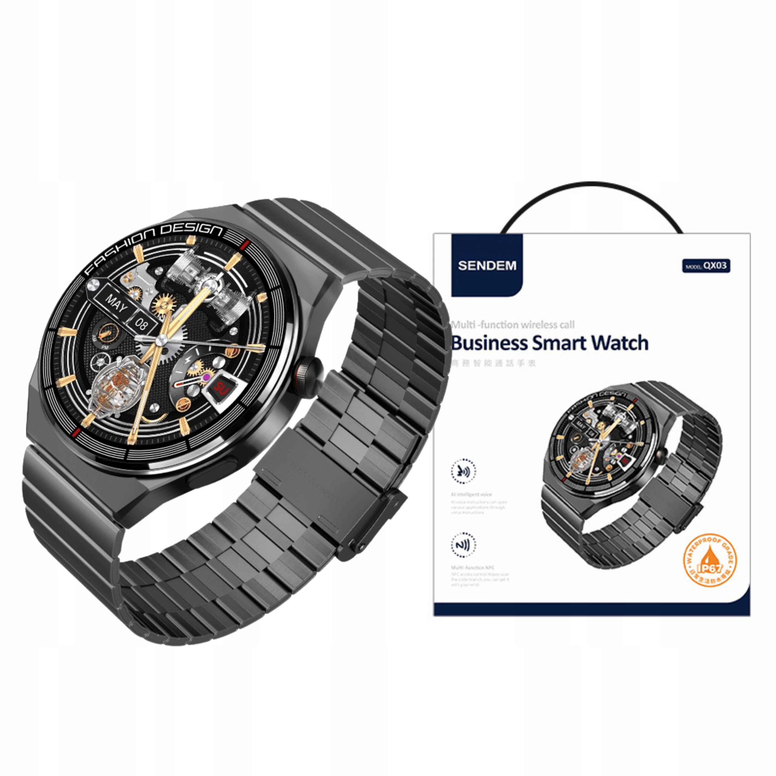 Smartwatch Sendem QX03 czarny