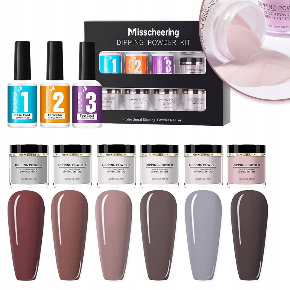 Velká sada na manikúru Titanová 6 barev