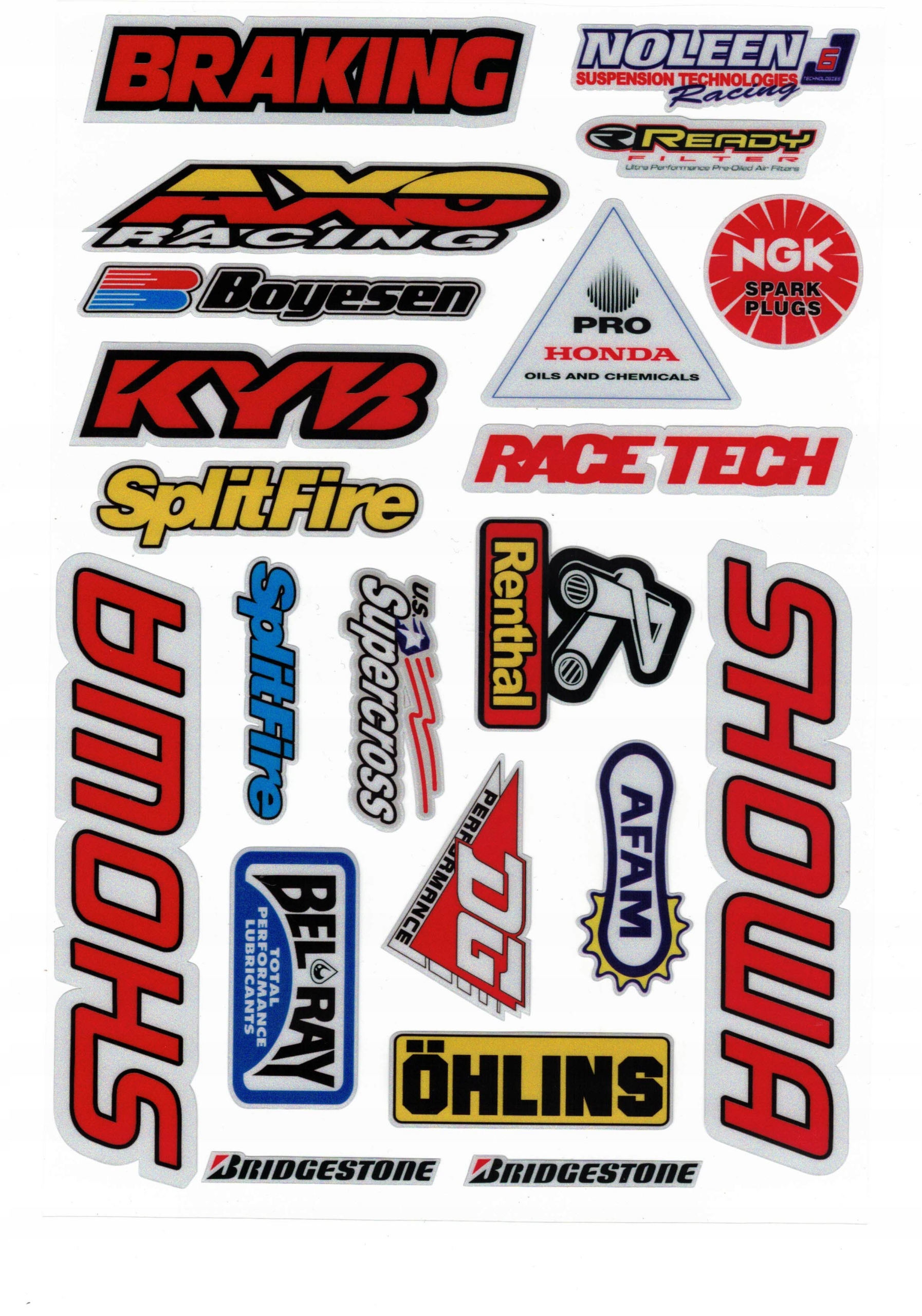 

Naklejki Na Kask Motor Motocykl Rower Ohlins Honda
