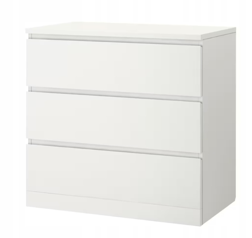 Ikea Malm komoda 3 szuflady 80x78 cm biały