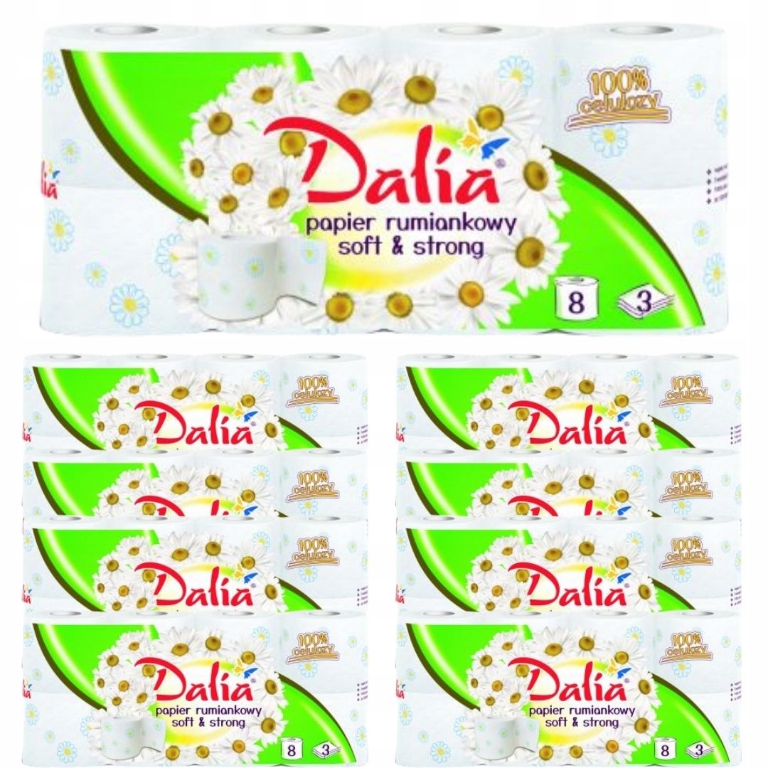 

Papier Toaletowy Dalia Rumiankowy a'8 72rolki