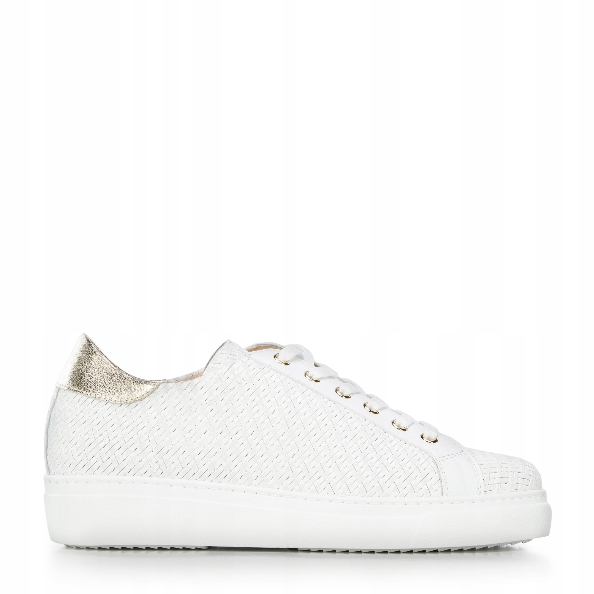 Wittchen damskie sneakersy skórzane białe