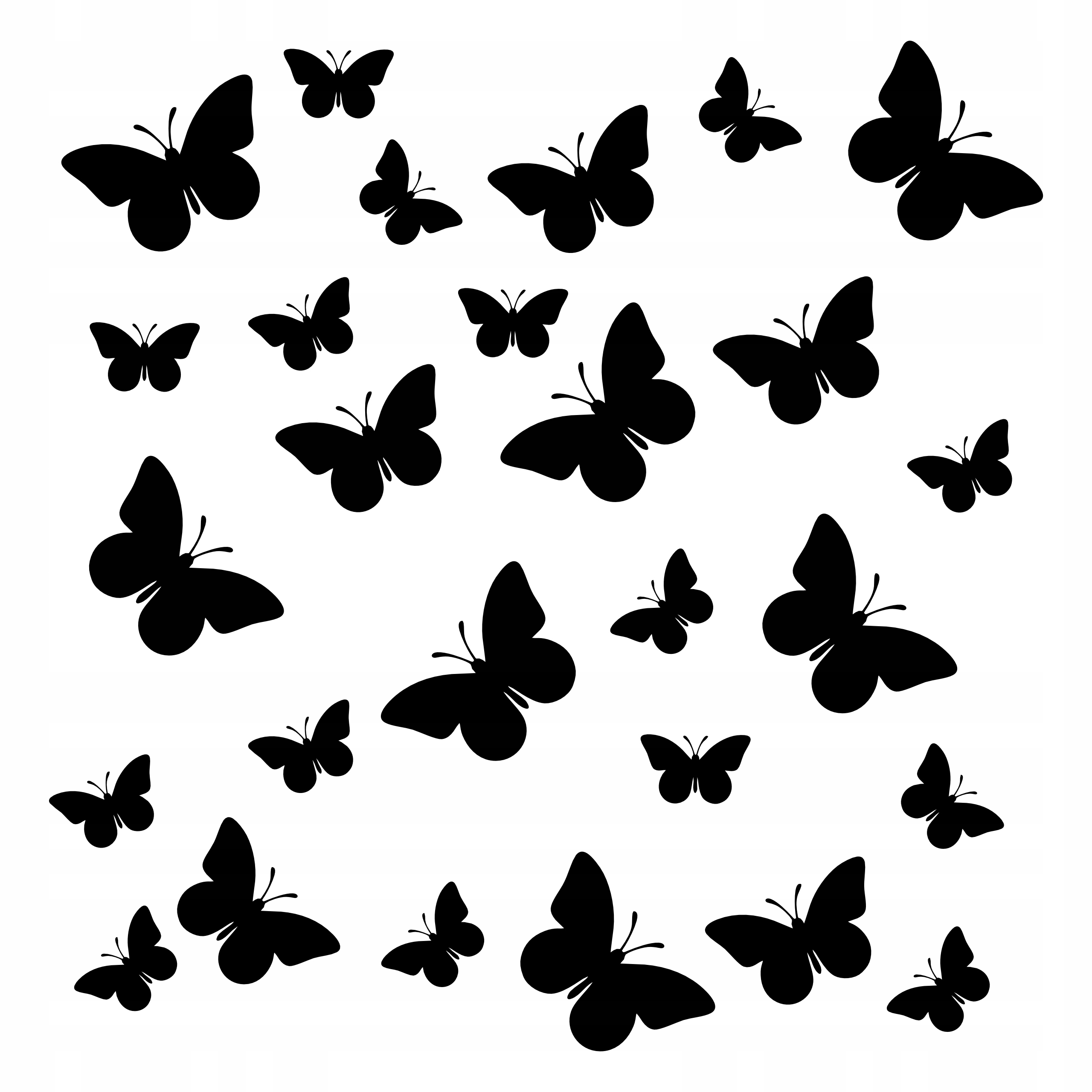 Naklejki motyle na samochód, laptop i inne, 41 sztuk