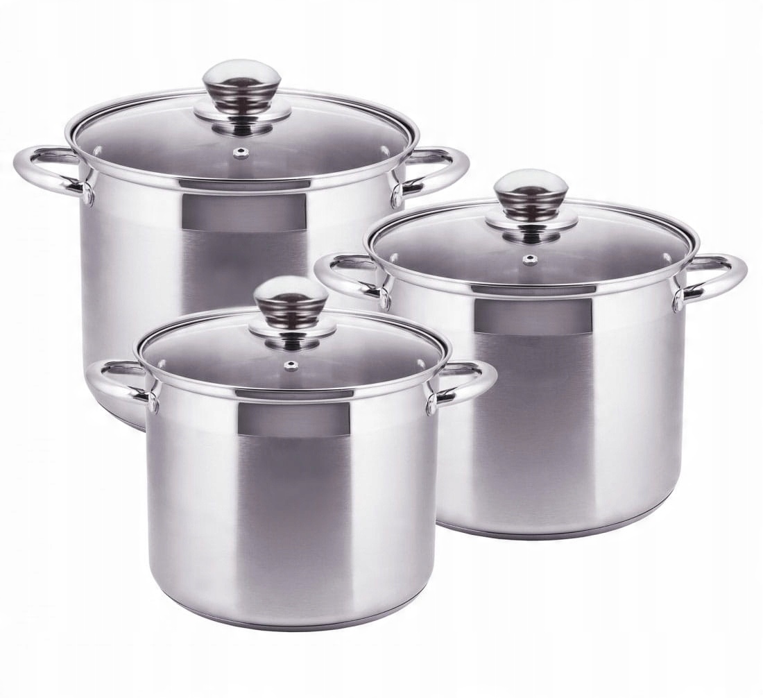 

Garnki Stalowe 6 Ele 7L/ 5L/ 4L Edel Hoff EH-9093