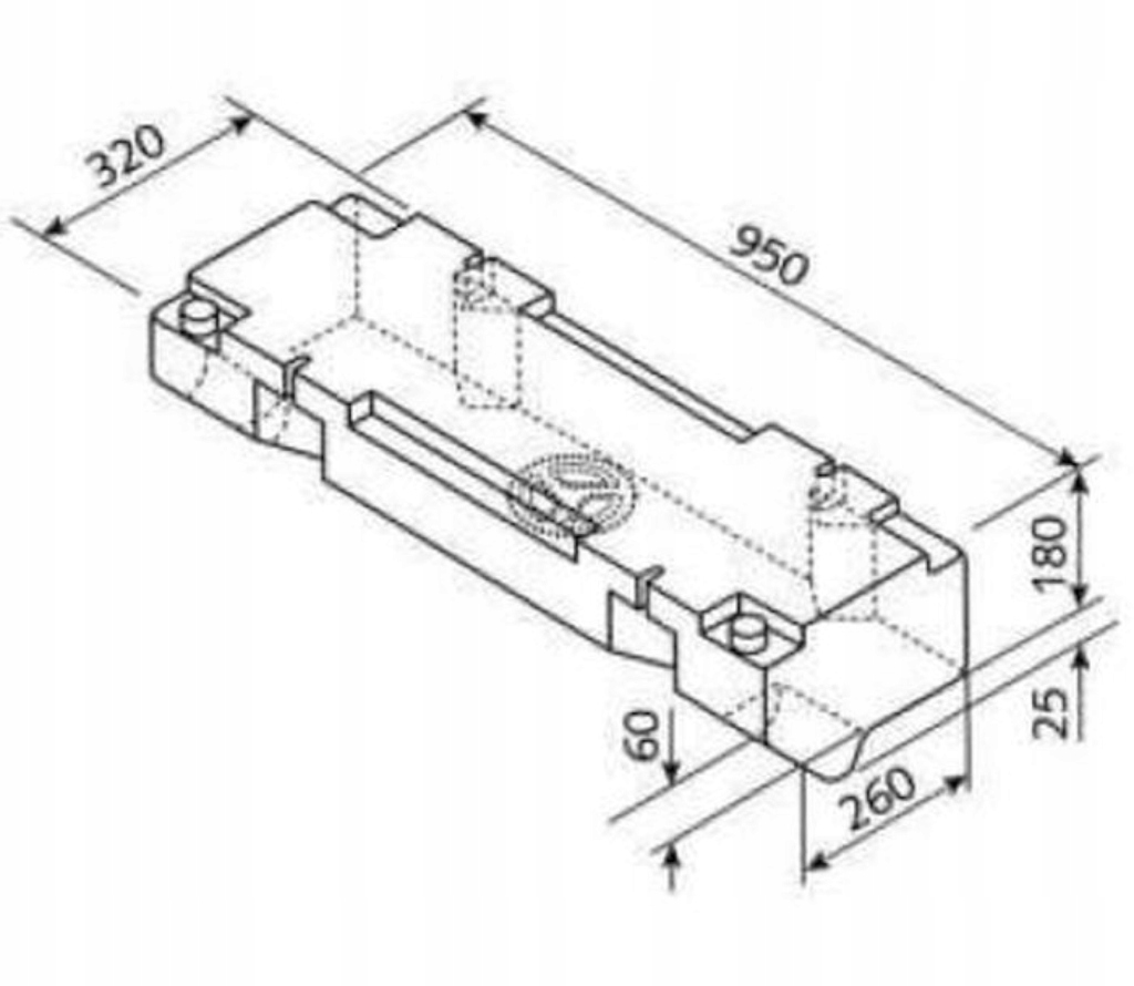 Zbiornik na wode do VW T2 Part number RE61000