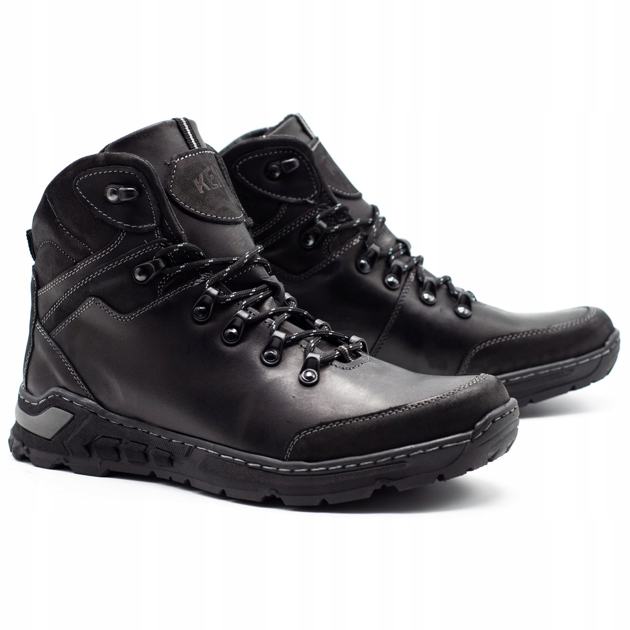 

Buty Męskie Skórzane Zimowe 514 Czarny 44