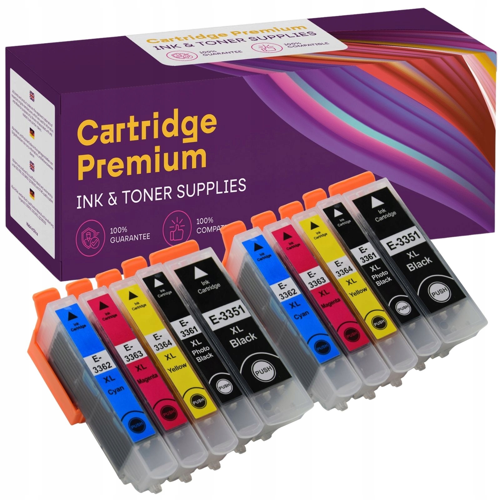 

10x Tusz do Epson XP-540 XP-635 XP-645 XP-900 33XL