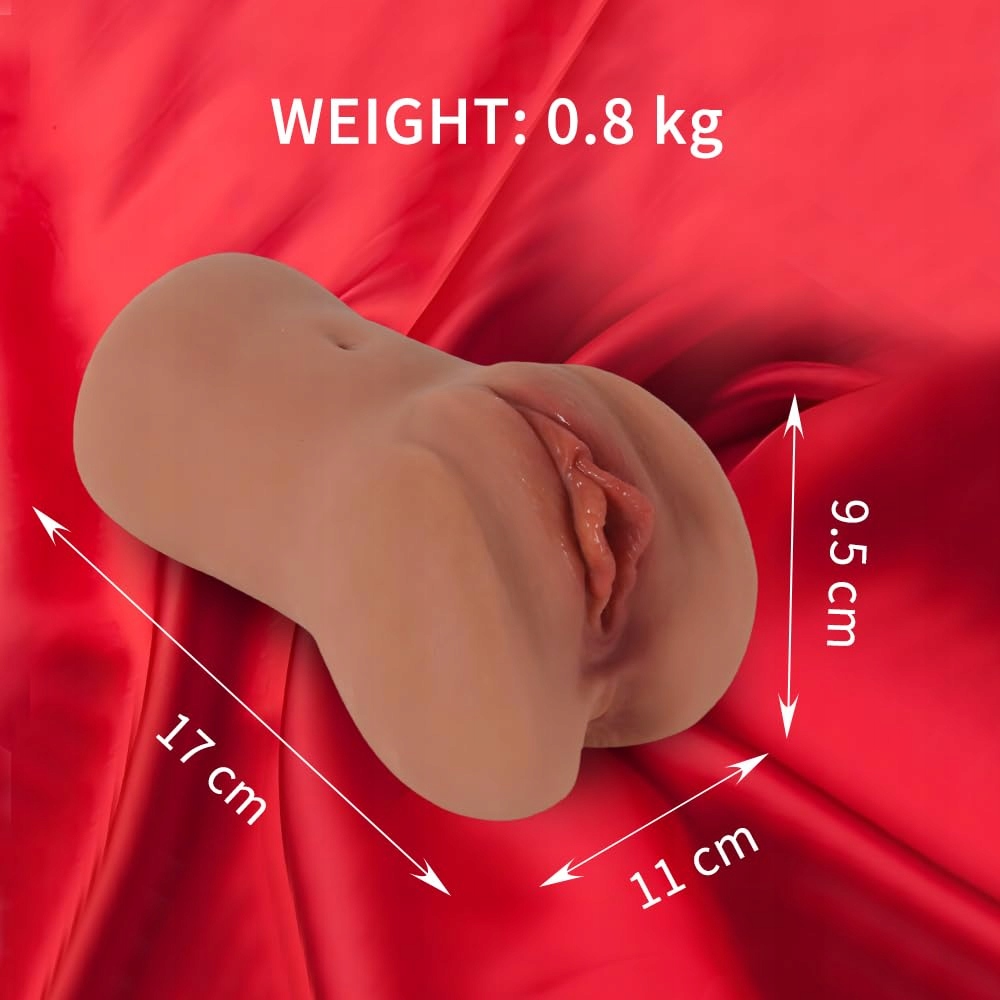 BLOWJOB Masturbator Silikonowy 2w1 Realistyczny 16cm Analny i Waginalny — miniatura 2
