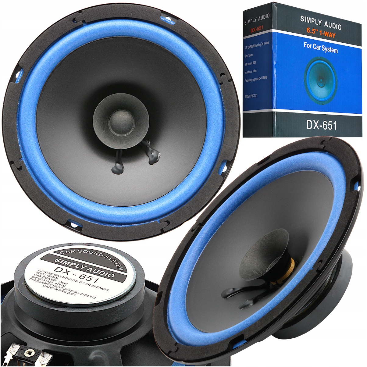 

Komplet Głośników Samochodowych 150W 16CM Para