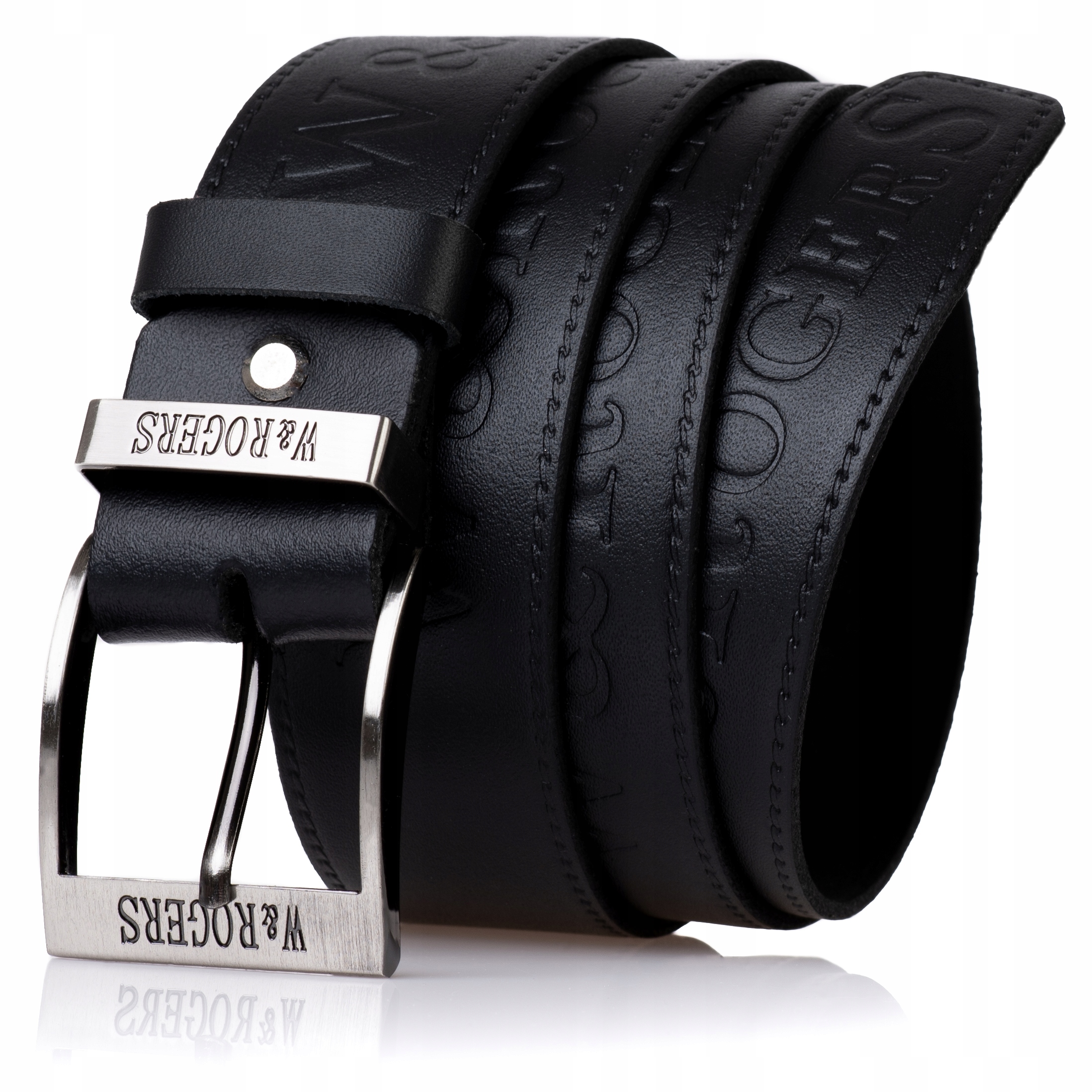 

Sepher Pasek Skórzany W Rogers męski Czarny spodni